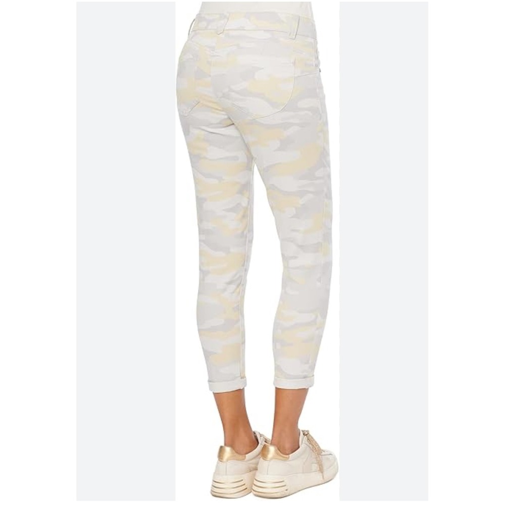 Democracy Ankle Skinny Jeans Camo Print Lemon Lush Gray Ab Solution Size 8
